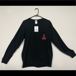 Pink. VS. UofL long-sleeve  T-shirt